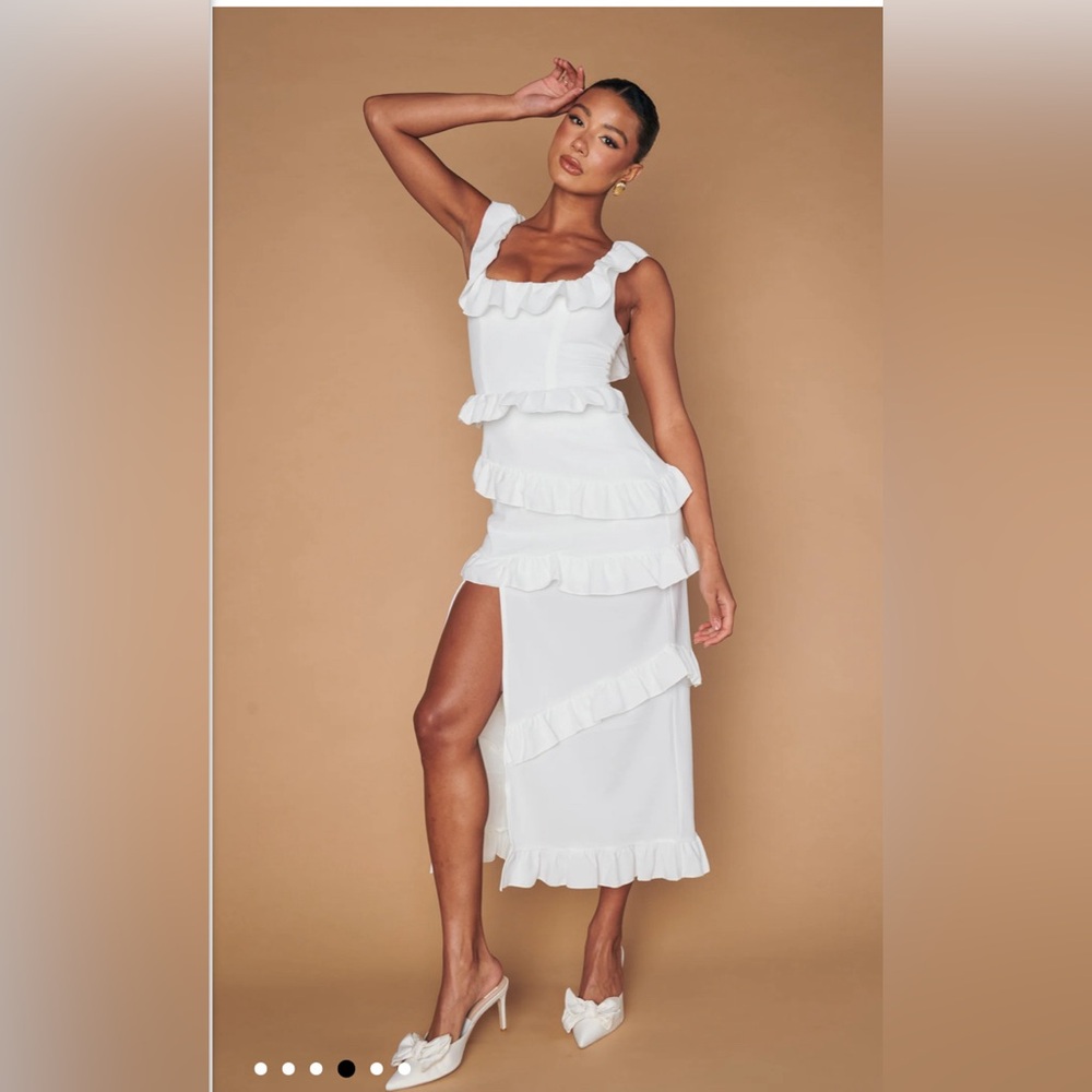 Show Me Your Mumu Greta dress - white stretch